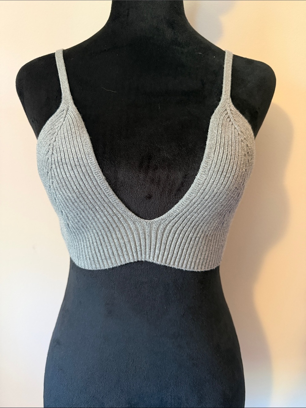 Free People Intimately Gray Sweater Bralette